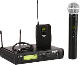 Shure ULXD Handheld SM58, or 87A or lav