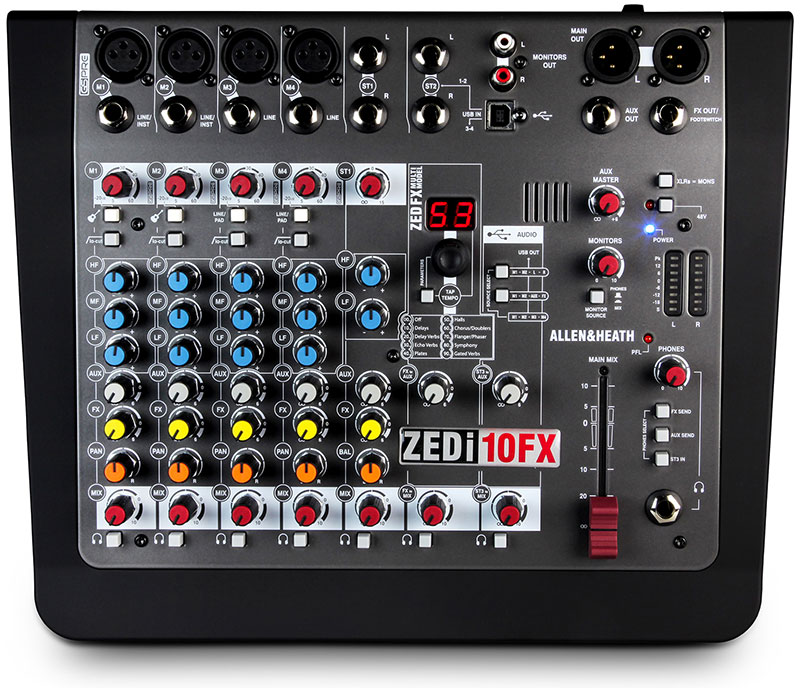 ALLEN & HEATH ZED 10FX 10 CHANNEL MIXER