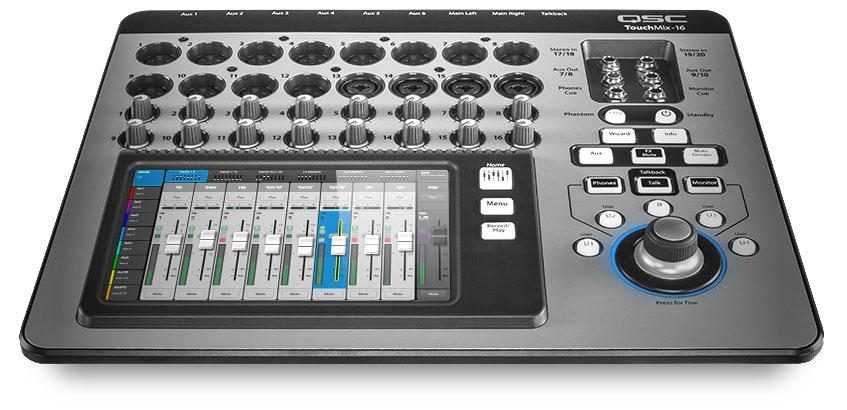 qsc 16 channel Touch Mix